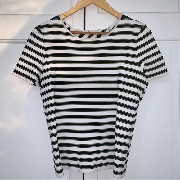 A.L.C Striped Dale Short Sleeve Blouse - Picture 5 of 8